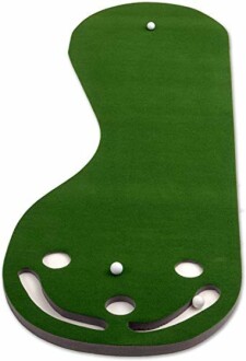 PUTT-A-BOUT Par Three Golf Putting Green Review: Kidney Shaped Putting Mat